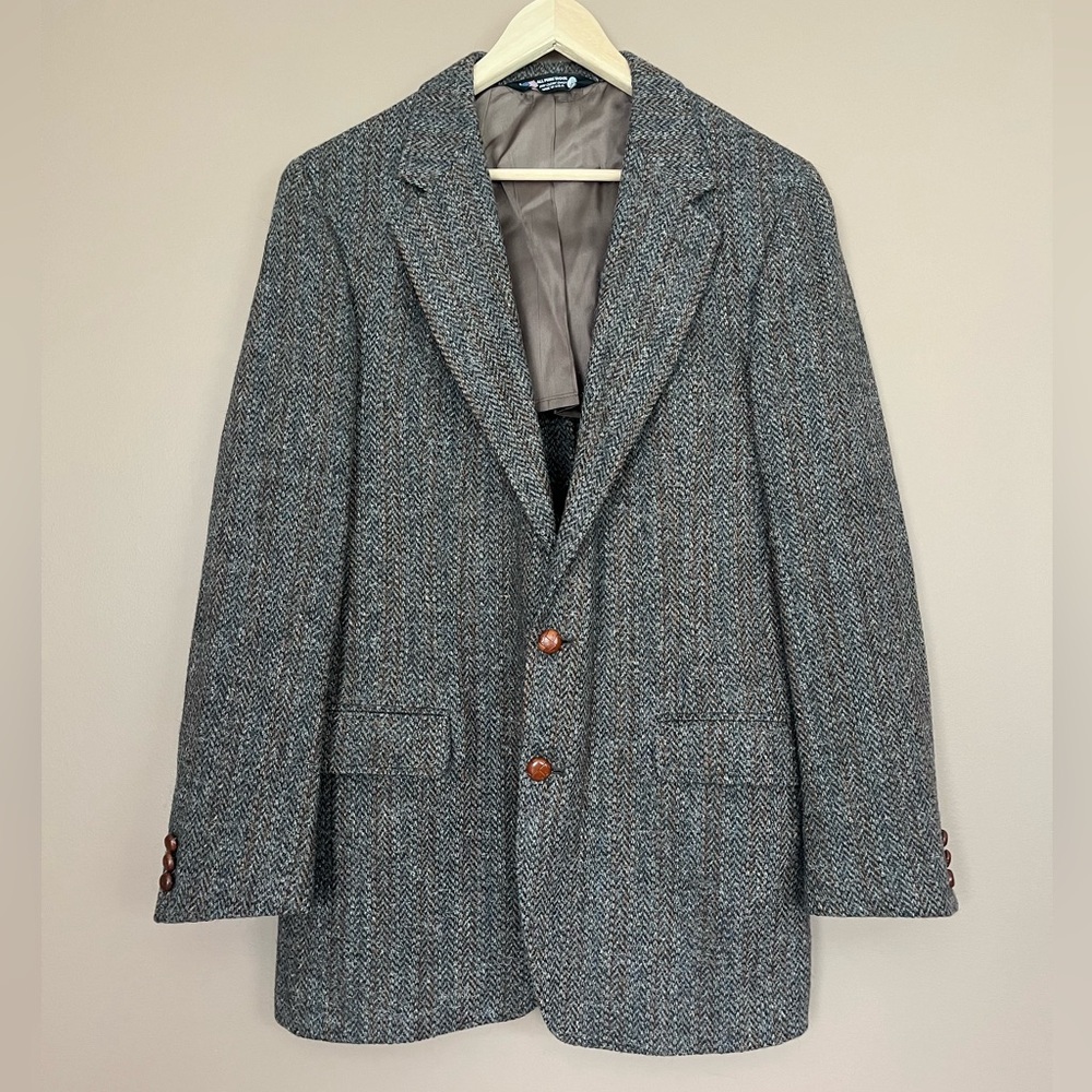 {John Alexander} Wool Sport Coat in Brown - Mens 44R